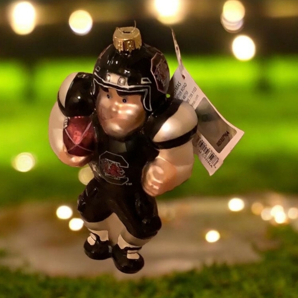 Collegiate Licensed 🏈 Football Ornament black silver NWT  A25037964